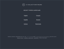 Tablet Screenshot of collection-heure.be